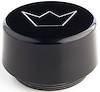 Black Powder Coat Center Cap Fits 5 Spoke Directional Dragster Wheels - image 1