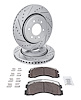 Truck-N-Tow JX25 Brake Pads & Rotors Kit Fits 2007-2009 Chrysler Aspen, Select 2006-2022 Dodge Durango, RAM Models [Front] - image 1