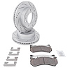 Truck-N-Tow JX25 Brake Pads & Rotors Kit Fits Select 2006-2020 Chevy & GMC 2500, 2500HD, 3500, 3500HD Model Trucks [Front] - image 1