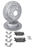Truck-N-Tow JX25 Brake Pads & Rotors Kit Fits 2015-2020 Cadillac Escalade, 2014-2020 Chevrolet & GMC Model Trucks [Rear] - image 1