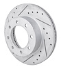 JX-Series Drilled & Slotted Rotor Fits 2013-2023 Ford F250 Super Duty & F350 Super Duty [Left/Driver Side Front] - image 1