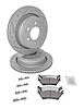 Truck-N-Tow JX25 Brake Pads & Rotors Kit Fits 2012-2018 Ford F150 [Rear] - image 1
