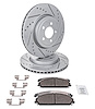 Sport Performance JX17 Brake Pads & Rotors Kit Fits Select 2005-2023 Chrysler 300, Dodge Challenger, Charger, Magnum [Front] - image 1