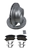Truck-N-Tow JX25 Brake Pads & Rotors Kits Fits 1999-2004 Ford F350 Super Duty w/Dual Rear Wheels [Rear] - image 1
