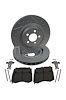 Street Performance JX11 Brake Pads & Rotors Kit Fits Select 1970-1996 Buick, Cadillac, Chevrolet, GMC, Olds, Pontiac [Front] - image 1