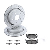 Street Performance JX11 Brake Pads & Rotors Kit Fits Select 2002-2022 Chrysler, Dodge, Ram Models [Rear] - image 1