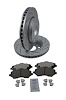 Truck-N-Tow JX25 Brake Pads & Rotors Kits Fits 2007-2018 Jeep Wrangler JK [Front] - image 1