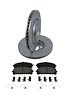 Street Performance JX11 Brake Pads & Rotors Kit Fits Select 2008-2021 Lexus NX300, Toyota Highlander, Sienna [Front]