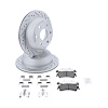 Truck-N-Tow JX25 Brake Pads & Rotors Kits Fits Select 1999-2007 Chevrolet, GMC1500 Series Trucks [Rear] - image 1