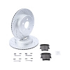 Street Performance JX11 Brake Pads & Rotors Kit Fits Select 2005-2023 Chrysler & Dodge Models w/Solid Rotors [Rear] - image 1