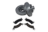 Sport Performance JX17 Brake Pad & Rotor Kit Fits Select 1973-1979 Buick, Cadillac, Chevrolet, Oldsmobile, Pontiac Models  [Fron - image 1
