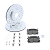Street Performance JX11 Brake Pads & Rotors Kit Fits Select 2007-2018 Lexus ES300h, ES350, Toyota Avalon, Camry [Front] - image 1