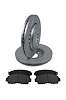 Street Performance JX11 Brake Pads & Rotors Kit Fits 2015-2017 Honda Odyssey, 2019-2022 Honda Passport [Front] - image 1