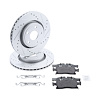 Street Performance JX11 Brake Pad & Rotor Kit Fits 2021-2023 Dodge Durango, 2016-2022 Jeep Grand Cherokee WK2 [Front] - image 1