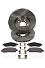Daily Driver Brake Pads & Rotors Kits Fits 2007-2020 Acura MDX, RLX, ZDX, Honda Pilot [Front] - image 1
