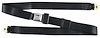 2-Point Non-Retractable Seat Belt, Black with Push-Button Latch [Length: 74 in.] - image 1