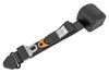 3-Point Retractable Seat Belt, Black with Push-Button Latch [Red Push-Button Release] - image 3