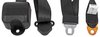 3-Point Retractable Seat Belt, Black with Push-Button Latch [Red Push-Button Release] - image 4