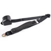 3-Point Retractable Seat Belt, Black with Push-Button Latch [Sleeve/Cable Length: 12 in.] - image 2