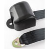 3-Point Retractable Seat Belt, Black with Push-Button Latch [Sleeve/Cable Length: 12 in.] - image 3