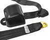 3-Point Retractable Seat Belt, Black with Push-Button Latch [Black Push-Button Release] - image 2