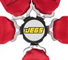 Cam Lock Ultra Series Harness 5-Point Design [Pull Up Lap Adjusters, Red] - image 2