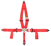 Red Cam Lock Ultra Series Harness 5-Point Design Pull Down V-Type