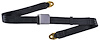 2-Point Non-Retractable Seat Belt, Black with Lift Latch [Length: 60 in.] - image 1