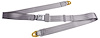 2-Point Non-Retractable Seat Belt, Gray with Push-Button Latch [Length: 74 in.] - image 1