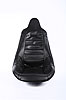 Pro High Back Custom Seat Cover Black with Faux Carbon Fiber Trim - image 2