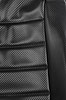 Pro High Back II Custom Seat Cover Black with Faux Carbon Fiber Trim - image 3