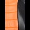 Pro High Back II Custom Seat Cover Orange with Faux Carbon Fiber Trim - image 3