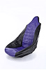 Pro High Back II Custom Seat Cover Purple with Faux Carbon Fiber Trim - image 1