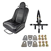 Black Vinyl Off Road Seat Kit