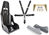 16 in. Black Race Seat and Black Harness Kit - image 1