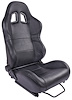 GS-1 High Back Sport Seat, Driver or Passenger Side Black - image 1