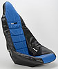 Pro High Back Vinyl Seat Cover Blue with Black Trim - image 3
