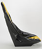 Pro High Back Vinyl Seat Cover Yellow with Black Trim - image 4