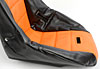 Pro High Back Vinyl Seat Cover Orange with Black Trim - image 4