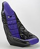 Pro High Back Vinyl Seat Cover Purple with Black Trim - image 3