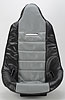 Pro High Back Vinyl Seat Cover Grey with Black Trim - image 2