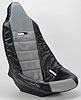 Pro High Back Vinyl Seat Cover Grey with Black Trim - image 3