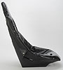 Pro High Back Vinyl Seat Cover Grey with Black Trim - image 4