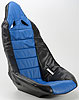 Pro High Back II Vinyl Seat Cover Blue with Black Trim - image 3