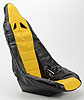 Pro High Back II Vinyl Seat Cover Yellow with Black Trim - image 3
