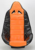 Pro High Back II Vinyl Seat Cover Orange with Black Trim - image 2