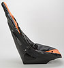 Pro High Back II Vinyl Seat Cover Orange with Black Trim - image 4