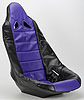 Pro High Back II Vinyl Purple Seat Cover with Black Trim - image 3