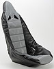 Pro High Back II Vinyl Seat Cover Grey with Black Trim - image 4