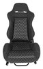 Racing High Back Sport Seat, Black Simulated Leather [Left/Driver Side] - image 2